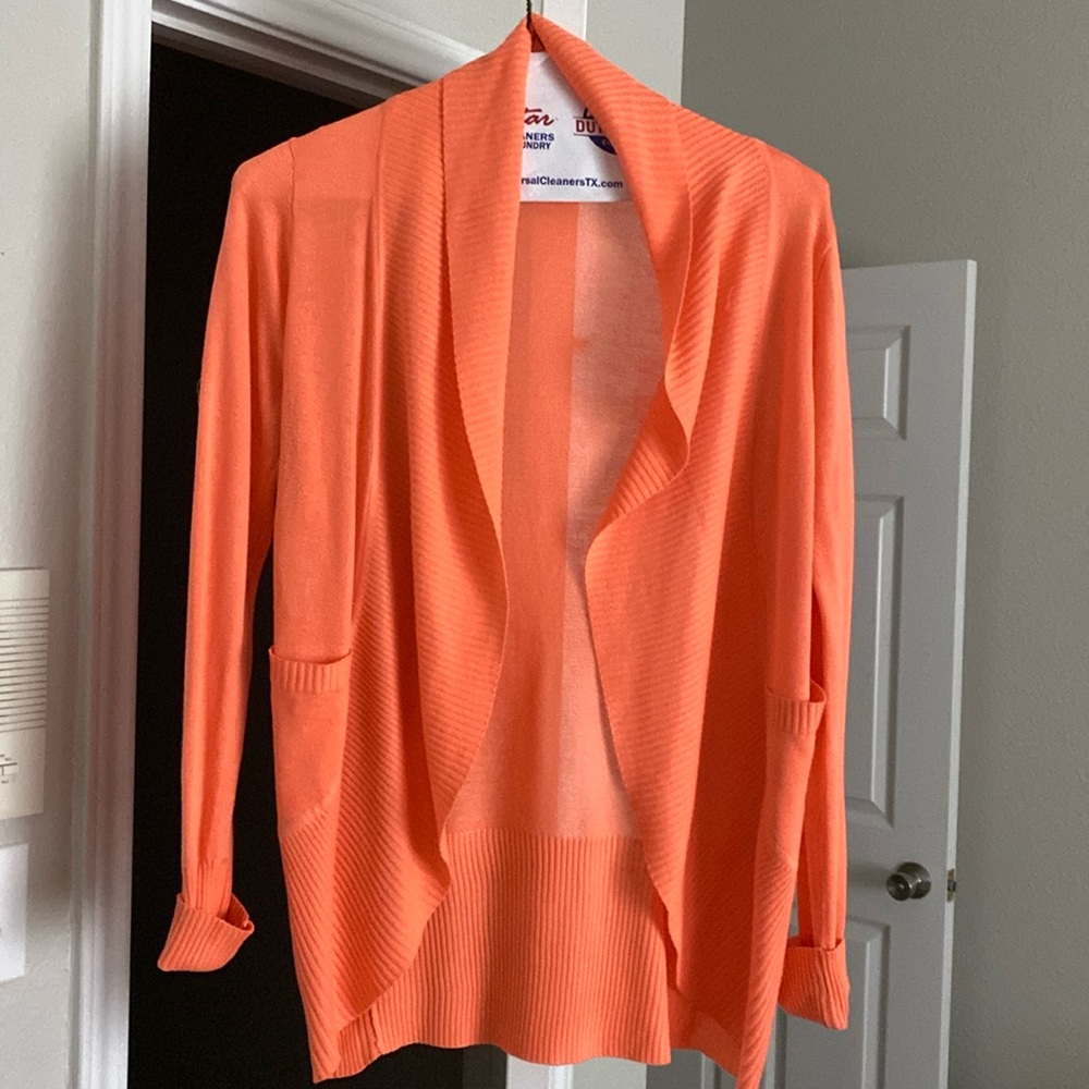Rue21 Peach Cardigan Sweater Lightweight Knit